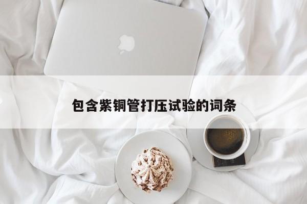 包含紫銅管打壓試驗的詞條