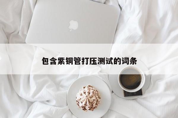 包含紫銅管打壓測(cè)試的詞條